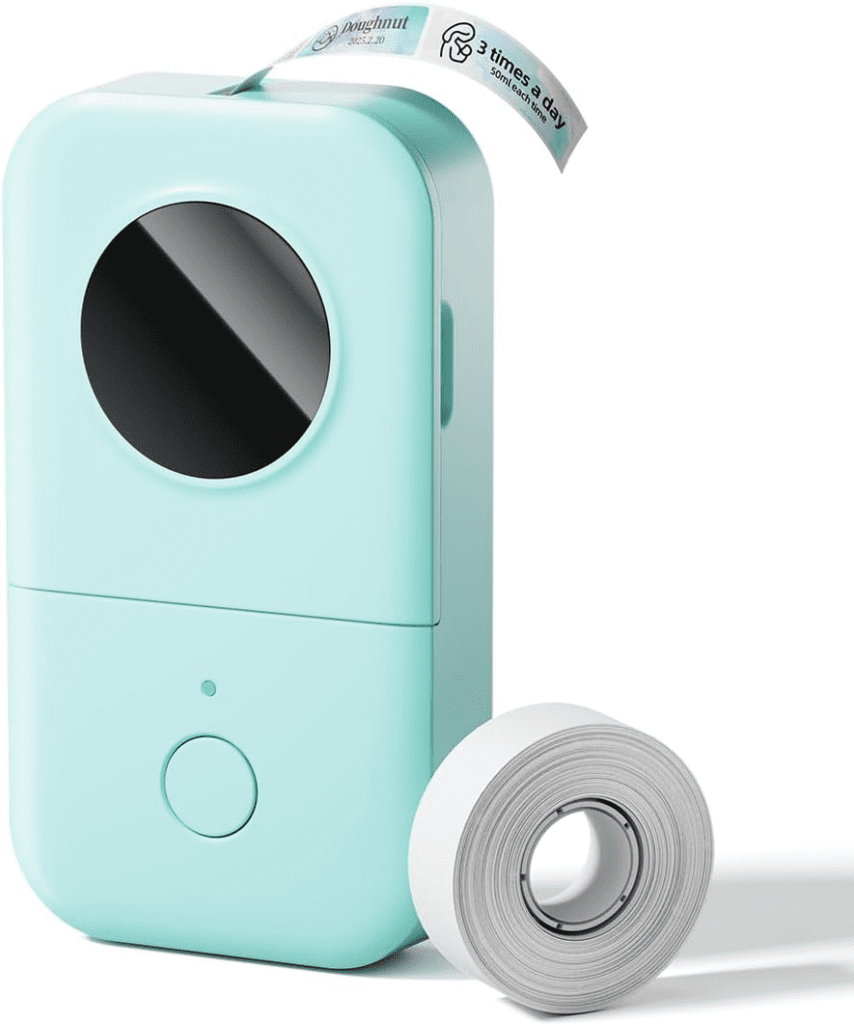 Phomemo D30 Bluetooth label maker, a compact and portable mini printer for home and office organization.