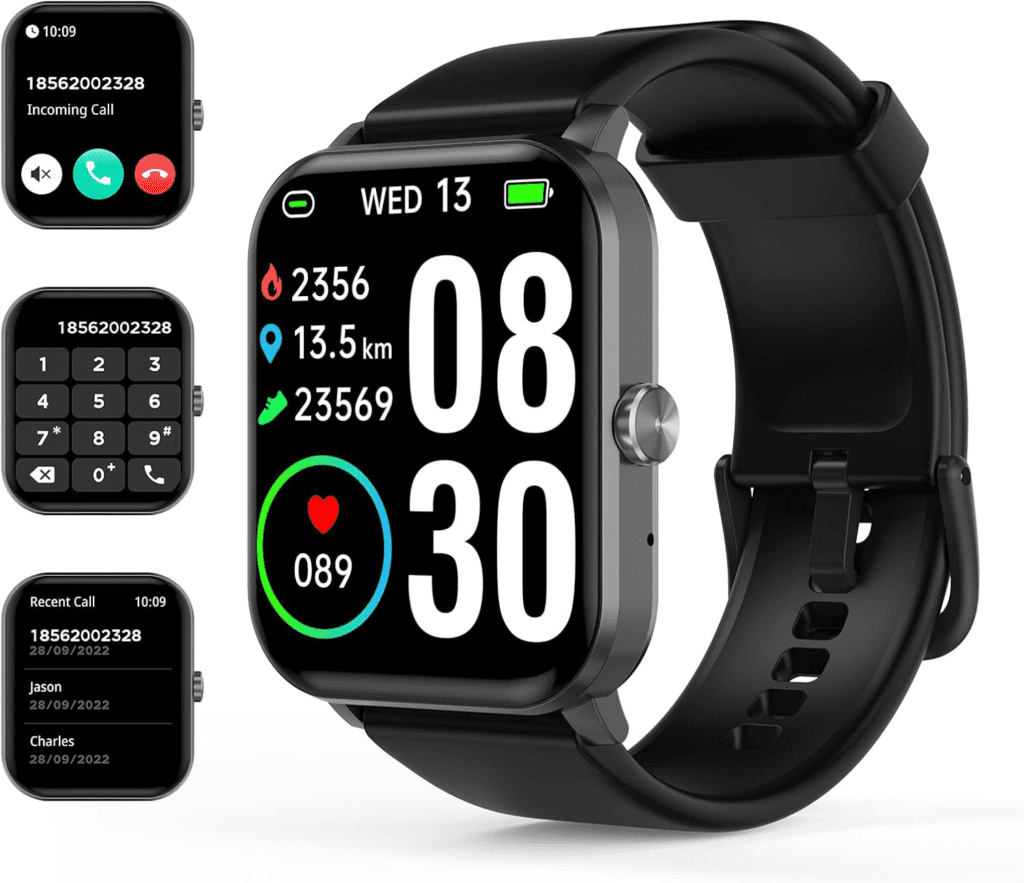 BHNYBWUL Smart Watch – 1.85'' HD display, 100+ sport modes, and heart rate monitoring