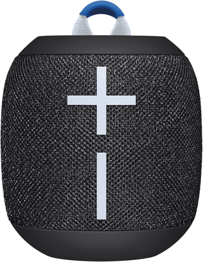 A small, rugged Bluetooth speaker with 360-degree sound, IP67 waterproofing, and a floatable design for pool and outdoor use.